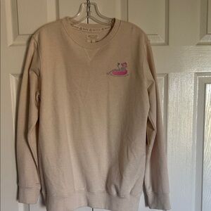 Recycled Karma Light Tan Crew Neck Sweater